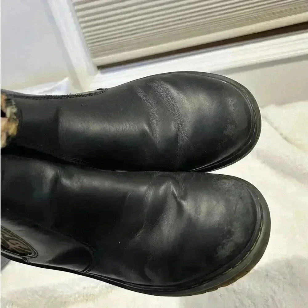 Dr.Martens Kids 2976 Leonore Leo Ankle Leather Boots Shoes Sz 6 - Picture 7 of 8